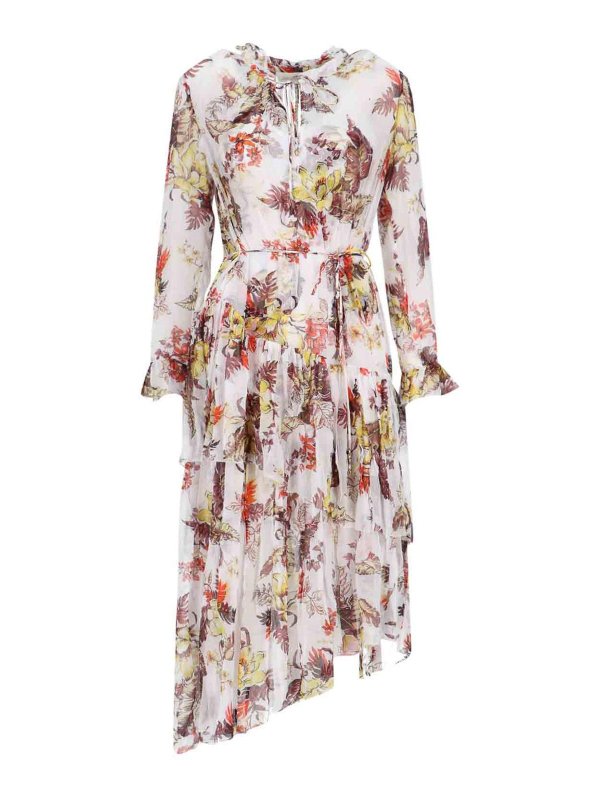 ZIMMERMANN: knee length dresses - Asymmetric Midi Dress