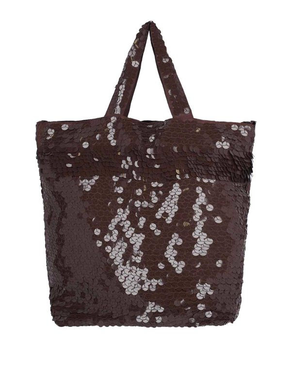 P.A.R.O.S.H.: トートバッグ - トートバッグ - ブラウン