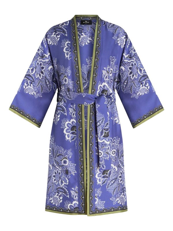 ETRO: coats - Long Silk Kesa