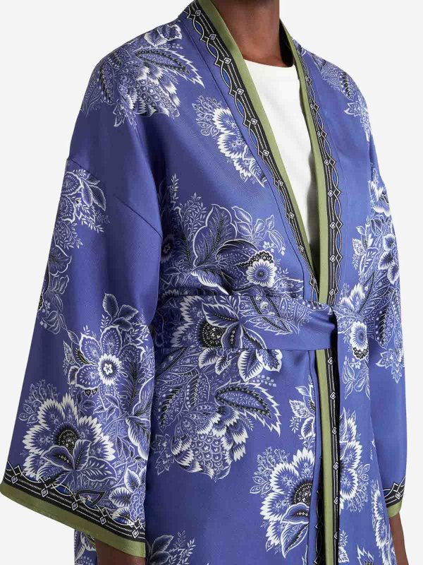 Long Silk Kesa shop online: ETRO