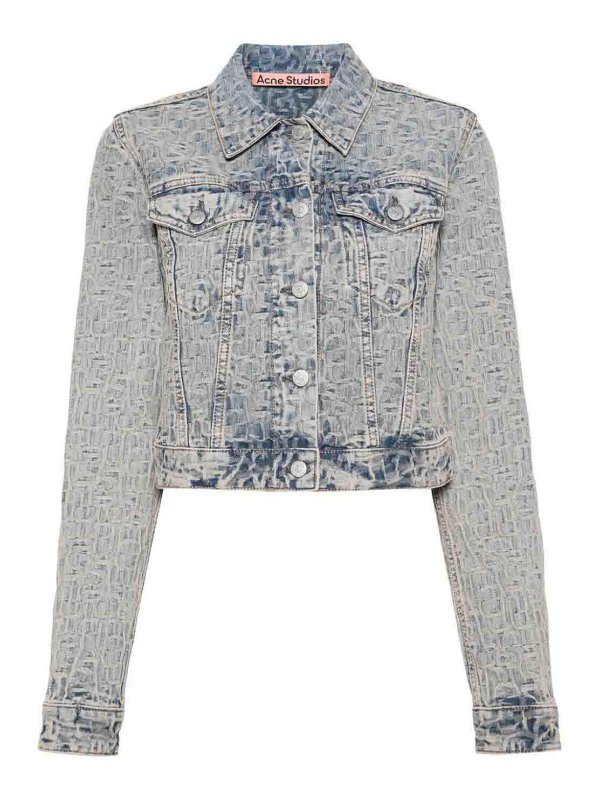 Acne Studios: Vestes en denim - Veste En Jean - Bleu