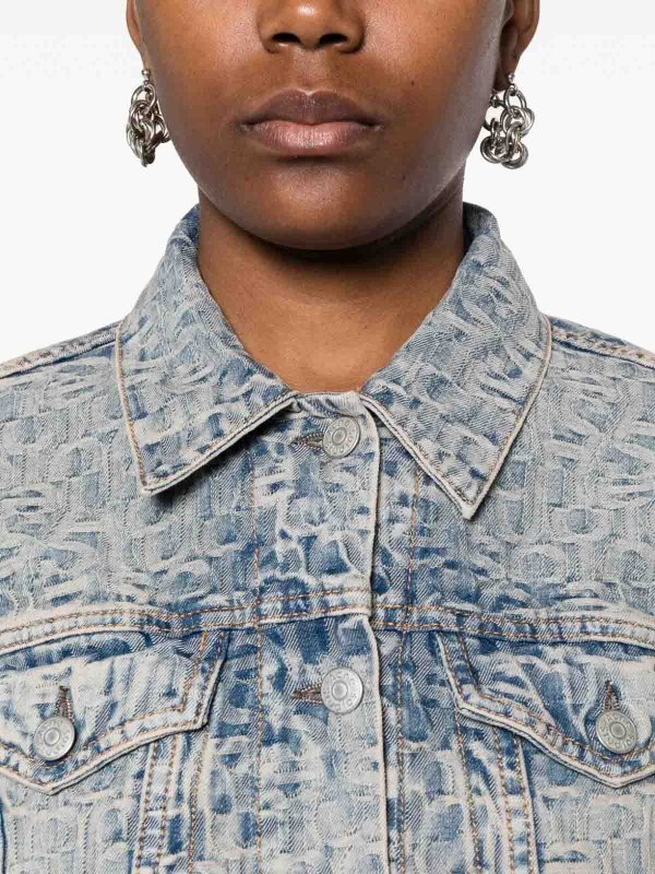 Acne Studios: Vestes en denim online - Veste En Jean - Bleu