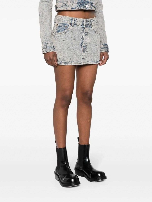 The Best Shops Acne Studios: mini skirts - Denim mini skirt