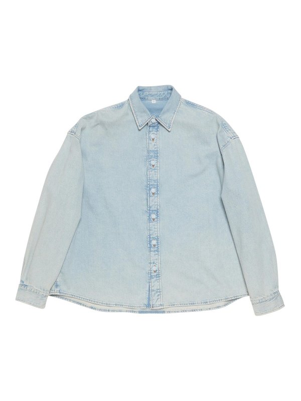 Acne Studios: Hemden - Hemd - Jeansblau