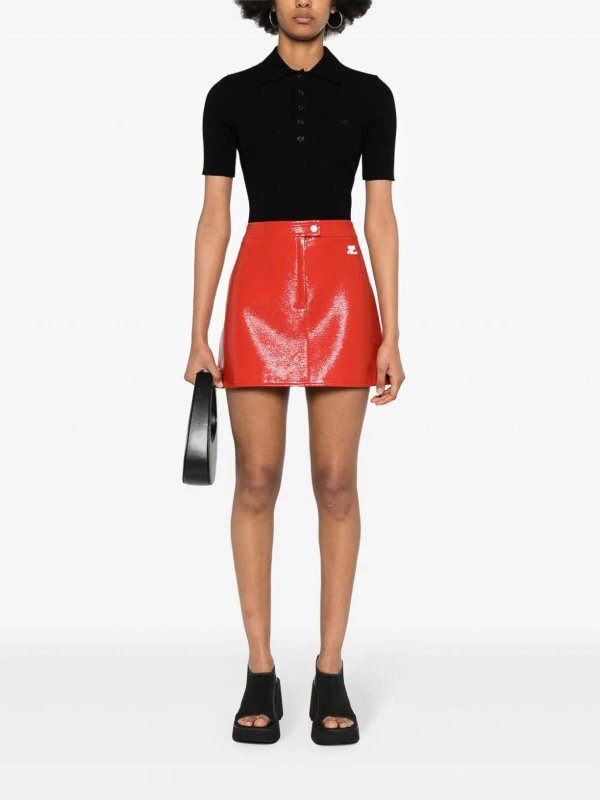 The Best Shops Courreges: polo shirts - Rib Knit Polo