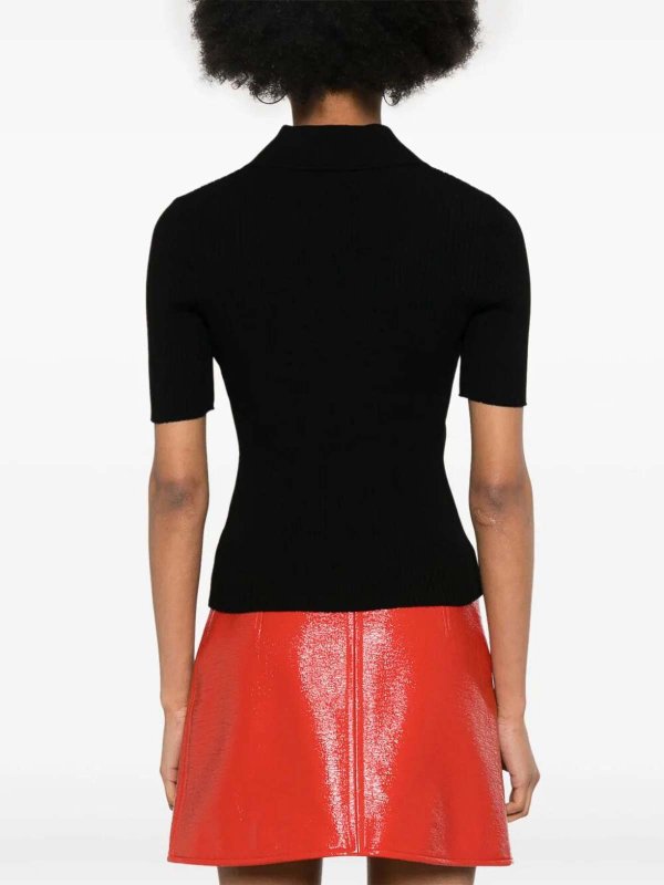 Rib Knit Polo shop online: Courreges