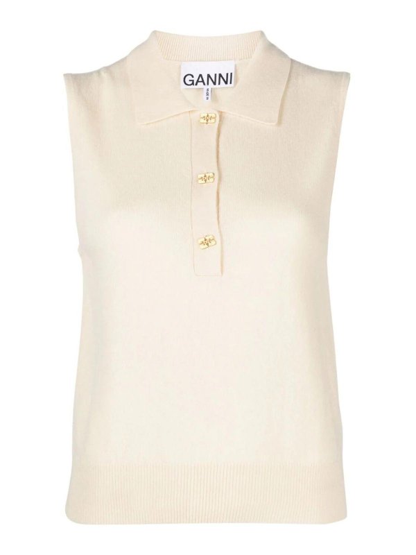 GANNI: polo shirts - Polo