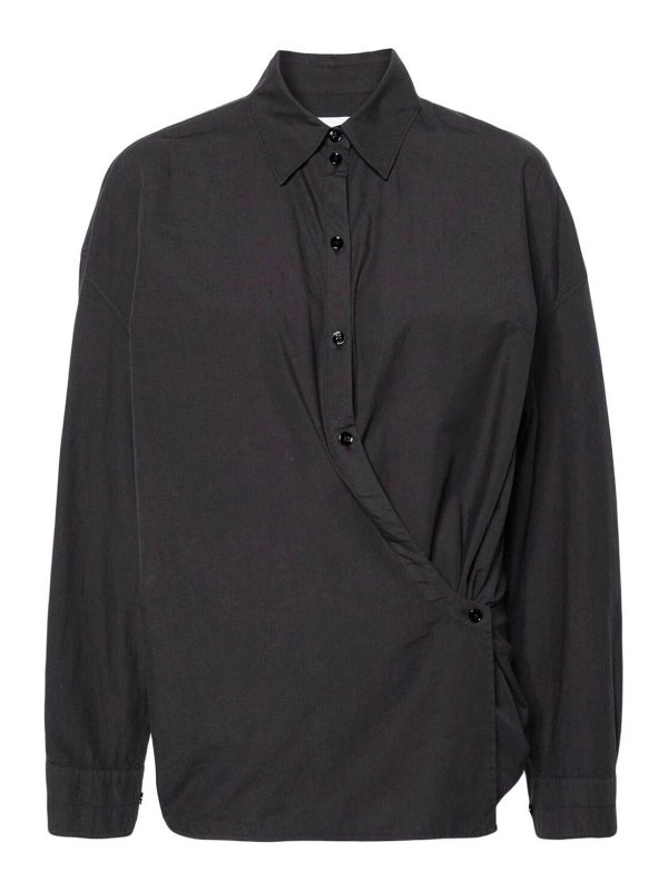 LEMAIRE: shirts - Straight Collar Twisted Shirt