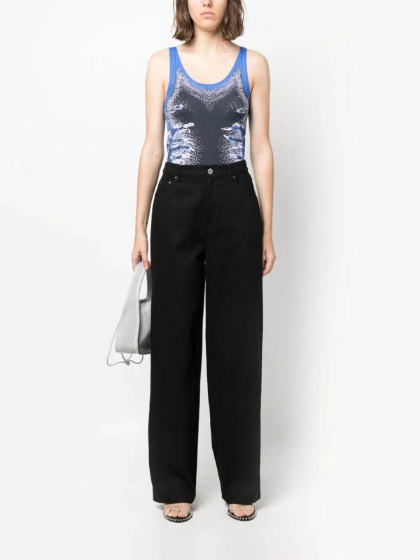 ROTATE Birger Christensen: ストレートジーンズ online - ストレートジーンズ - 黒