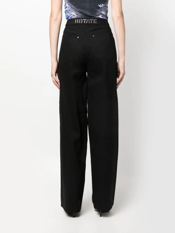 ROTATE Birger Christensen buy online ストレートジーンズ - 黒
