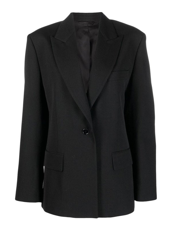 Acne Studios: Vestes de costume - Blazer - Noir