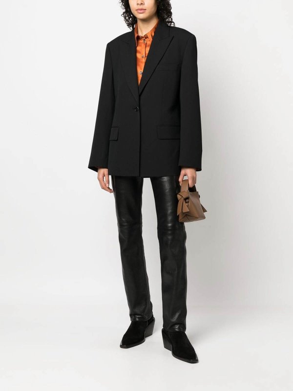 Acne Studios: Vestes de costume online - Blazer - Noir
