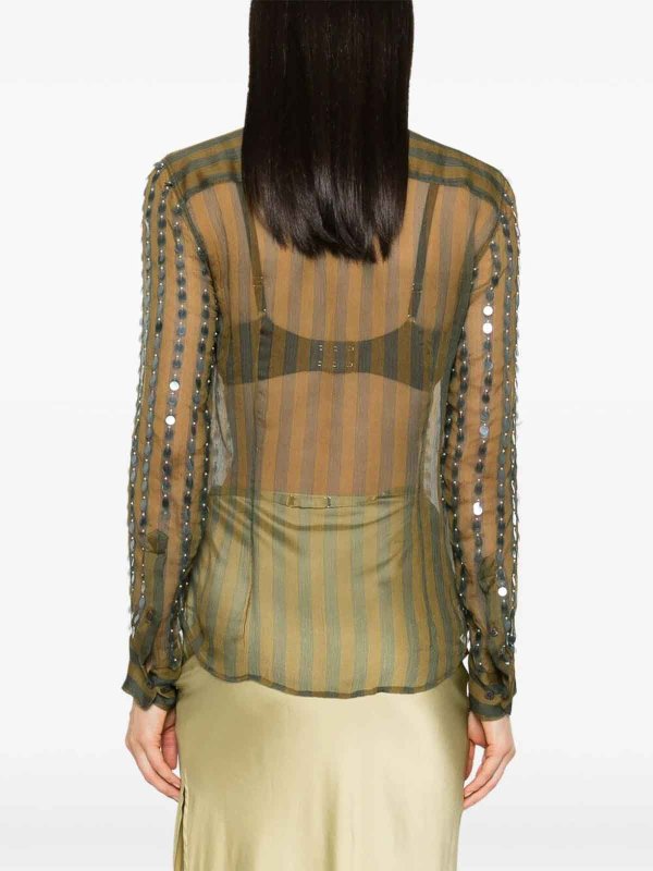 The Best Shops DRIES VAN NOTEN: Hemden - Hemd - Grün