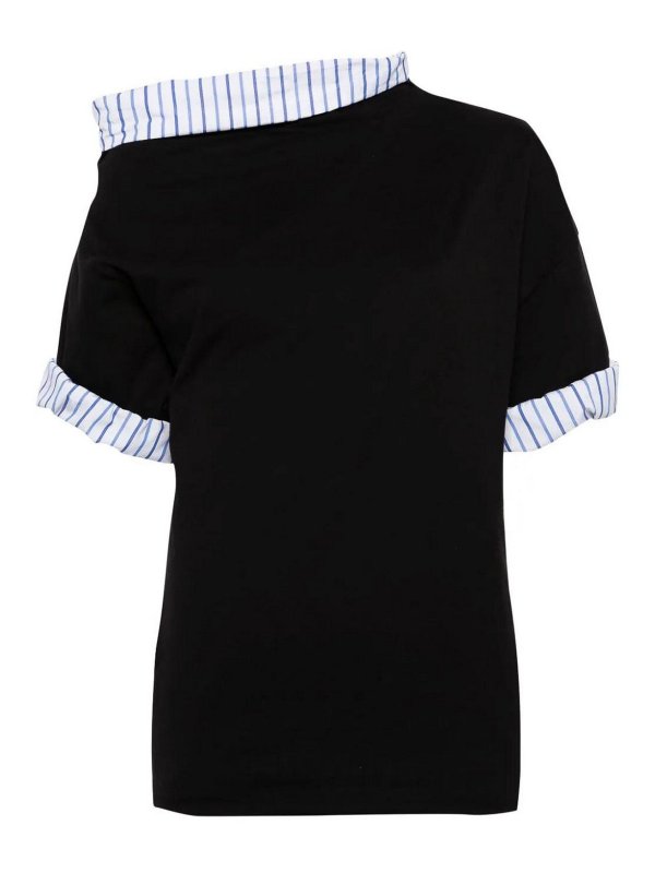 DRIES VAN NOTEN: t-shirts - Black T-shirt