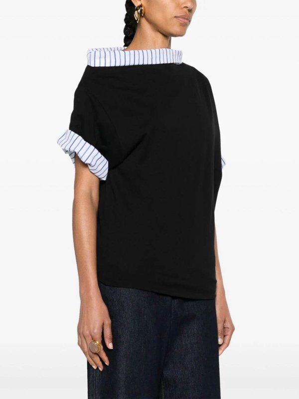 Black T-shirt shop online: DRIES VAN NOTEN