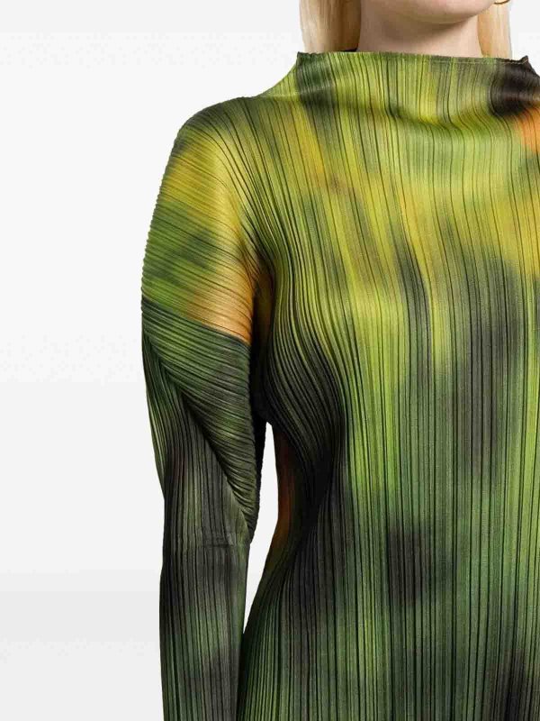 マキシドレス - マルチカラー shop online: PLEATS PLEASE ISSEY MIYAKE