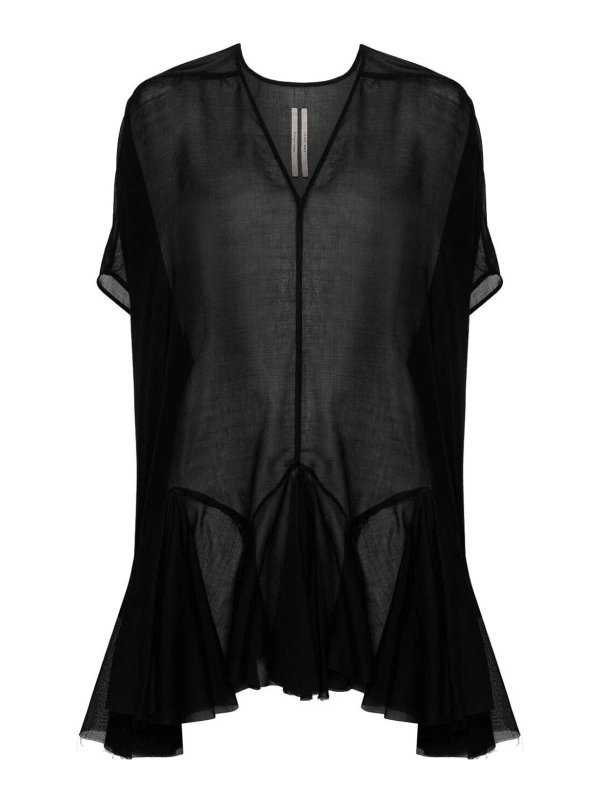 RICK OWENS: ショートドレス - ショートドレス - 黒