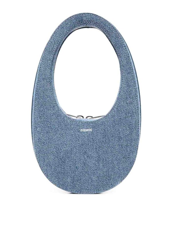 COPERNI: shoulder bags - Denim Mini Swipe Bag
