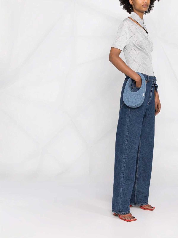 COPERNI: shoulder bags online - Denim Mini Swipe Bag