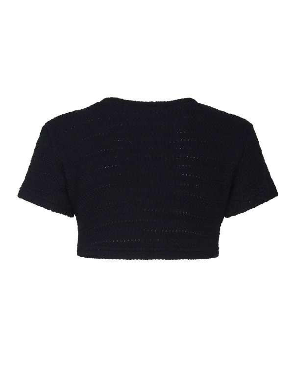 ALBERTO AUDENINO: Tops & Tank tops online - Cropped Sweater With Cut- Out Detail