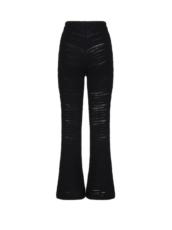 ALBERTO AUDENINO: casual trousers online - Flared Pants With Ring