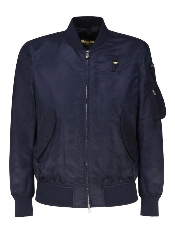 BLAUER: ボンバージャケット - ボンバージャケット - ブルー