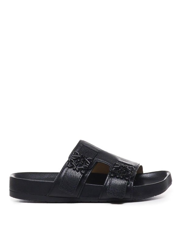 LOEWE: sandals - Leather sandals