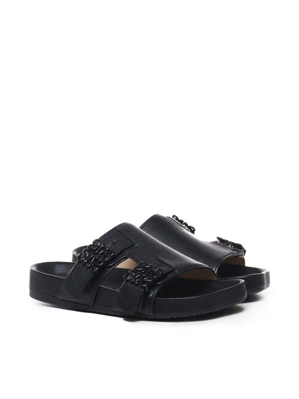 The Best Shops LOEWE: sandals - Leather sandals