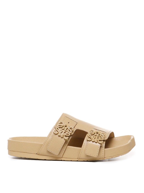LOEWE: sandals - Leather sandals