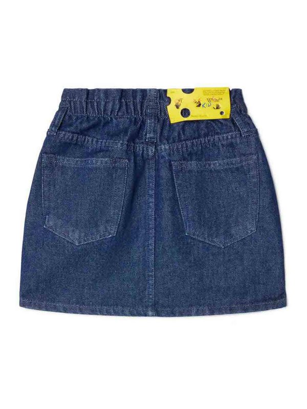 OFF-WHITE: Knielange und Midi Röcke online - Midirock - Blau