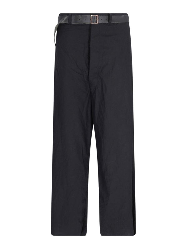 PAUL HARNDEN: カジュアルトラウザー - カジュアルパンツ - 黒