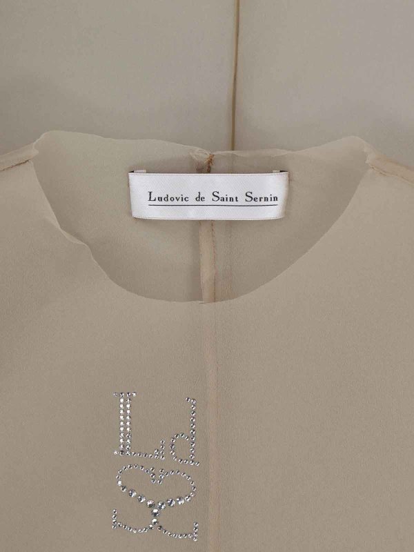 The Best Shops LUDOVIC DE SAINT SERNIN: Tops & Tank tops - Logo top