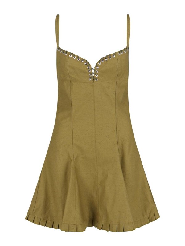 LUDOVIC DE SAINT SERNIN: short dresses - Flared mini dress