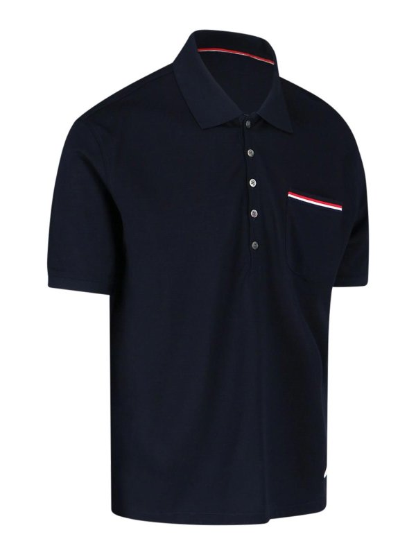 THOM BROWNE: polo shirts online - Logo polo