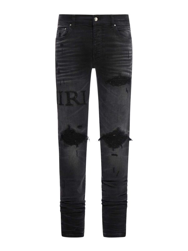 AMIRI: Jeans Rectos - Vaqueros Rectos - Negro