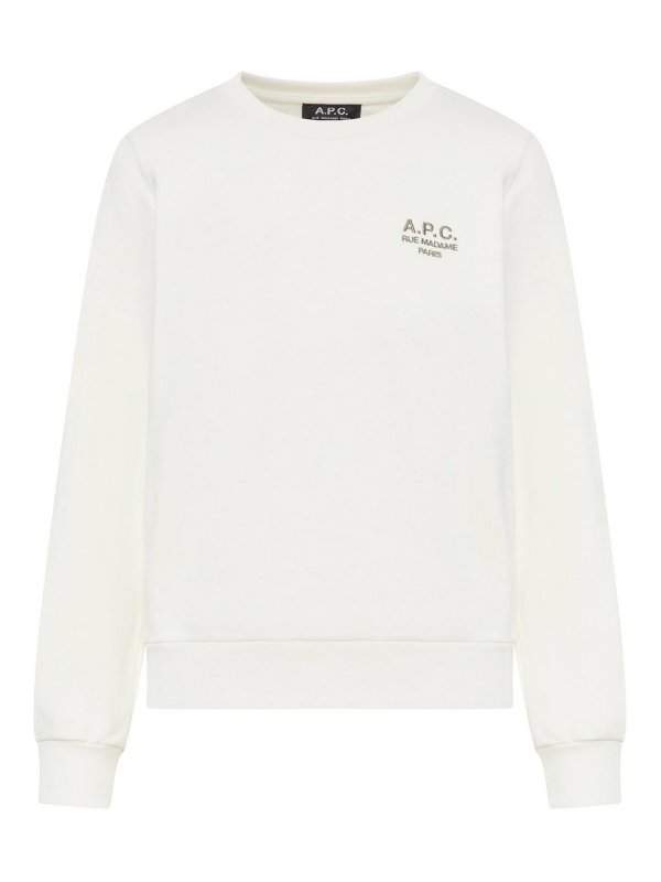 A.P.C.: Pull col rond - Pull Col Rond - Blanc