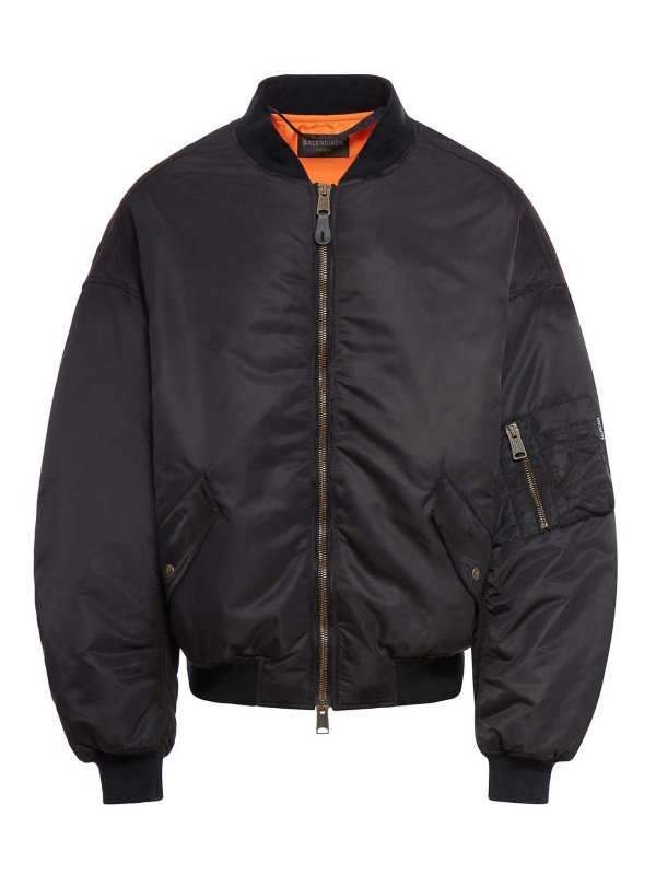 BALENCIAGA: ボンバージャケット - ボンバージャケット - 黒
