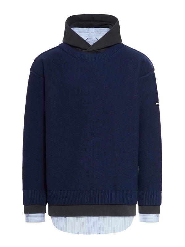 BALENCIAGA: スウェット＆セーター - スウェットシャツ/セーター - ダークブルー