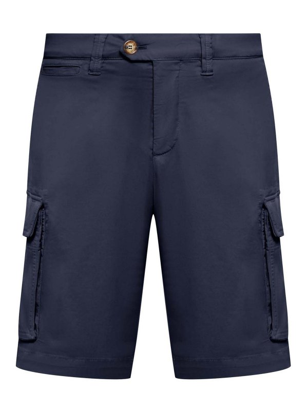 BRUNELLO CUCINELLI: Trousers Shorts - Dyed Bermuda