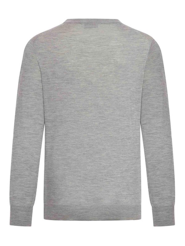 BRUNELLO CUCINELLI: クルーネック online - クルーネック - ライトグレー