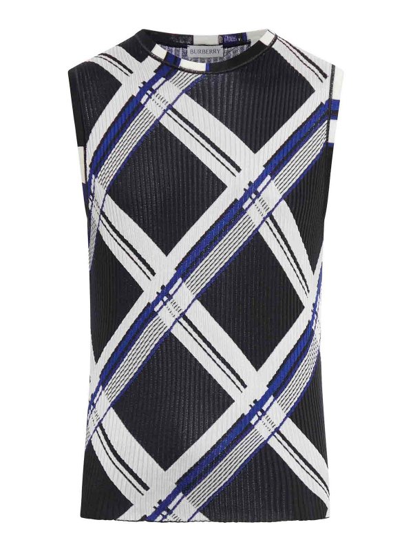 BURBERRY: Suéteres con cuello pico - Suéter Cuello Redondo - Negro