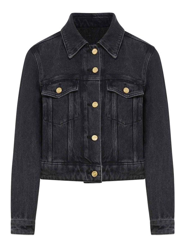 GANNI: casual jackets - Denim cropped Jacket