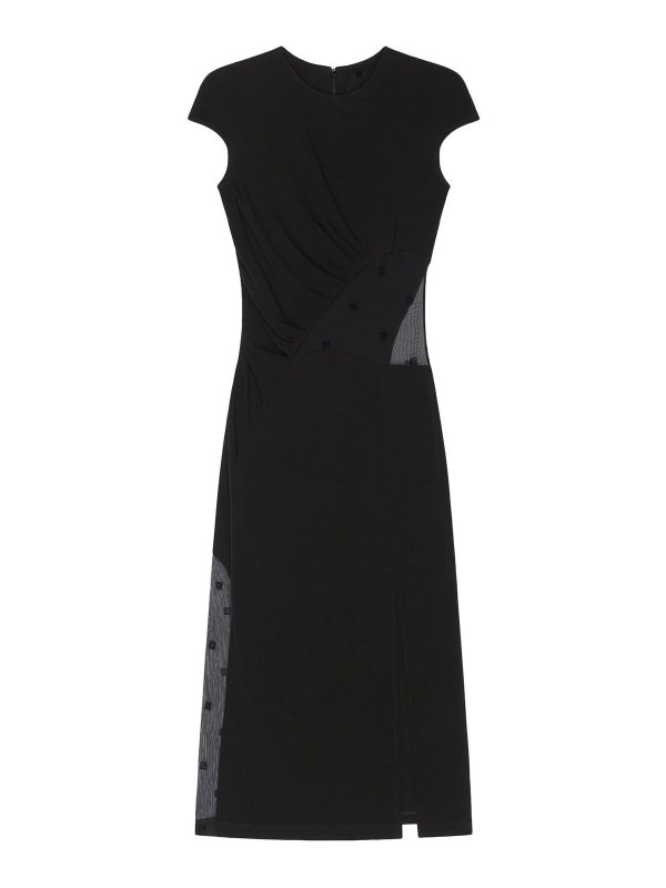 GIVENCHY: knee length dresses - Cut out midi dress