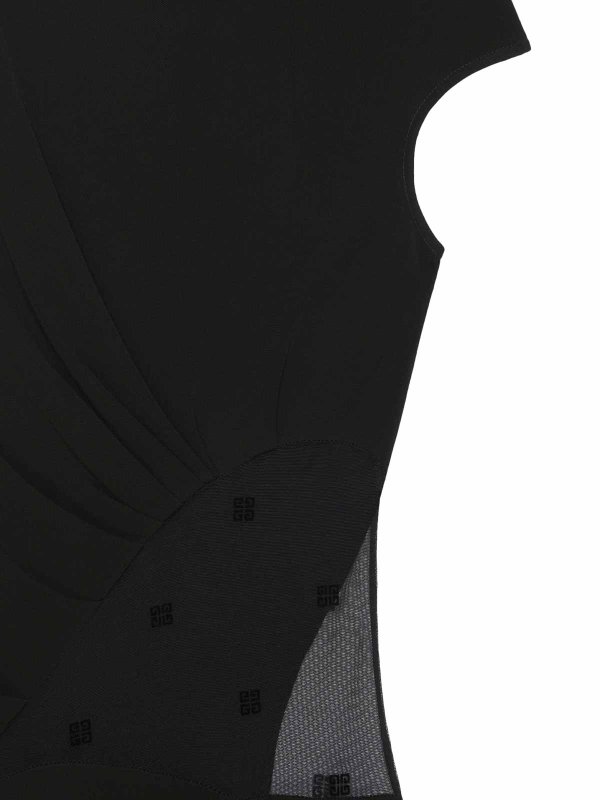 GIVENCHY: knee length dresses online - Cut out midi dress