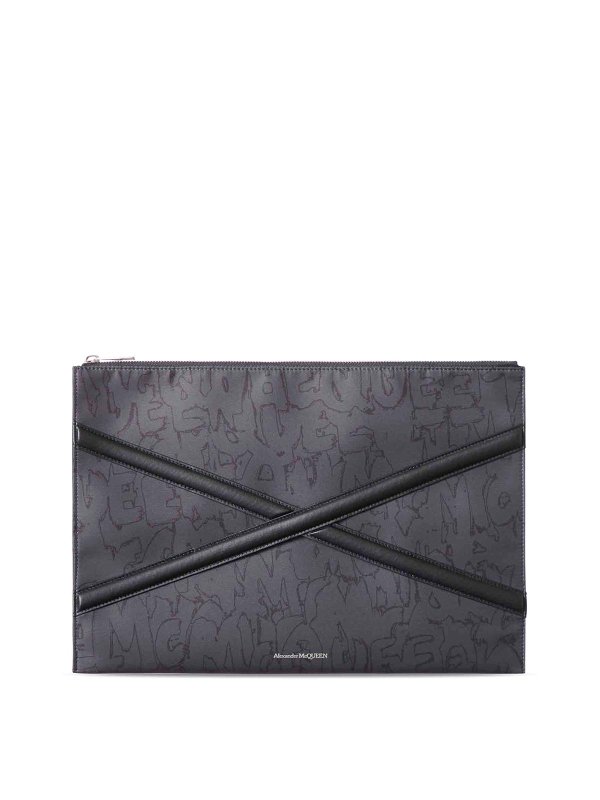 ALEXANDER MCQUEEN: Clutches - Clutch - Schwarz