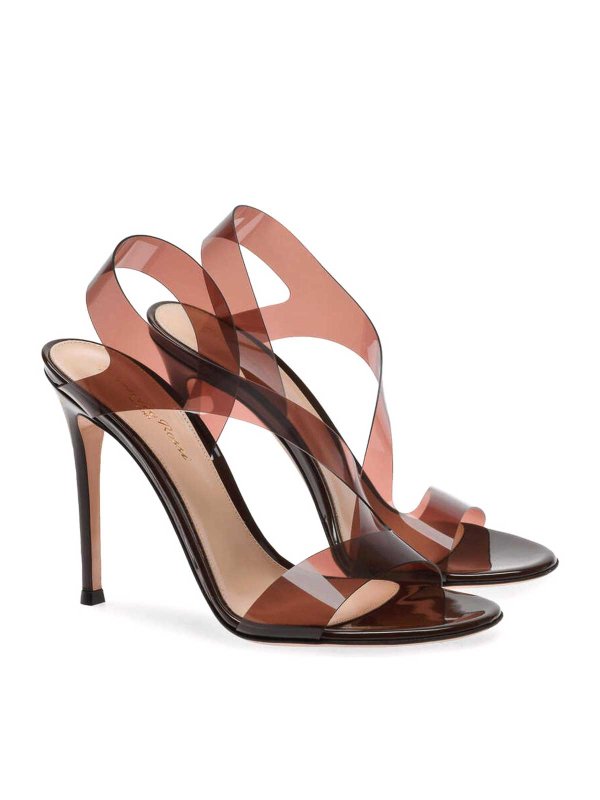 Gianvito Rossi: サンダル online - サンダル - ブラウン
