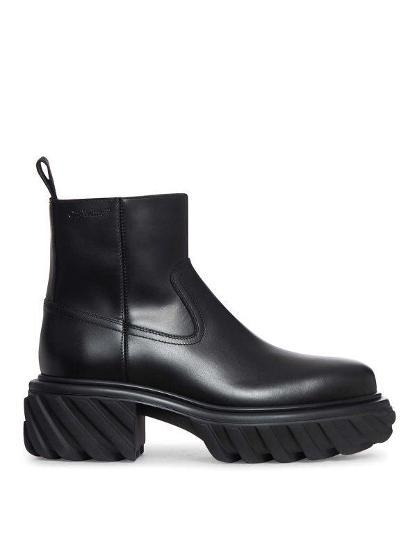 OFF-WHITE: Stiefel - Stiefel - Schwarz