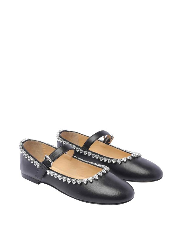 MACH & MACH: flat shoes online - Black  Ballets