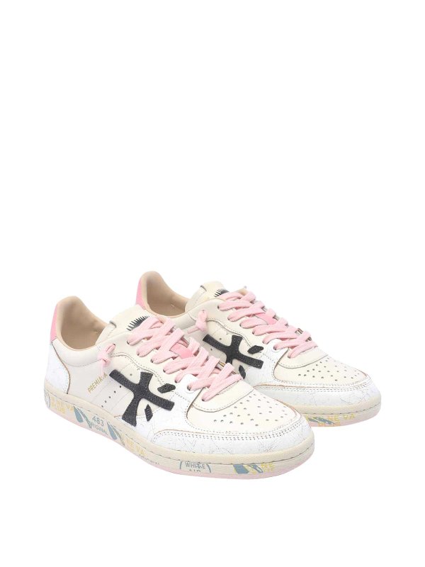 PREMIATA: sneakers online - Sneakers  bianche in argilla basket