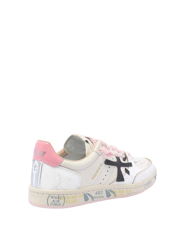 The Best Shops PREMIATA: sneakers - Sneakers  bianche in argilla basket